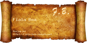 Fiala Bea névjegykártya